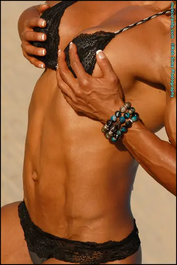 Asian MILF Poses in a Bikini and Heels in the Desert