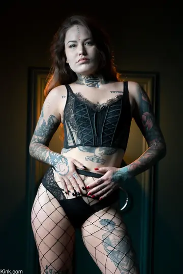 Sabien DeMonia – Busty Brunette and Redhead Bound Together