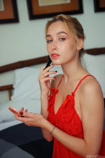 Blonde Undresses and Shows Off Her Big Natural Tits