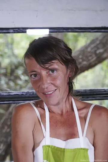 Slim Ukrainian MILF Strips Naked to Show Her Hairy Pussy