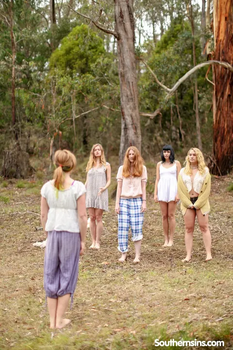 Chloe B & Kim Cums: Blonde, Brunette, and Redhead Practice Yoga Outdoors – photo 1 of 20
