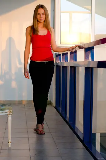 Milagres A – European PAWG Strips and Spreads Her Cheeks on the Balcony