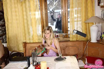 Miela A – Busty Czech Blonde in Panties Takes Anal and Cum on Her Face