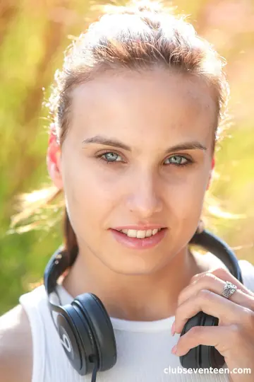 Azure Angel – Petite Hungarian Brunette Bares All Outdoors and Fingers Herself