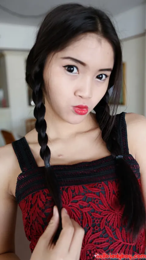 Petite Asian Trans Woman Has Sex with Her Partner – photo 6 of 20