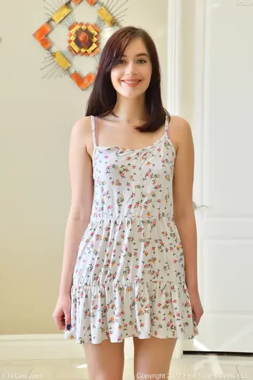 Slim Brunette Flashes Her Ass and Rides a Toy in a Skirt