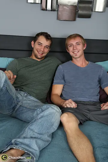 Two Hairy Men Suck Cock and Finger on the Bed