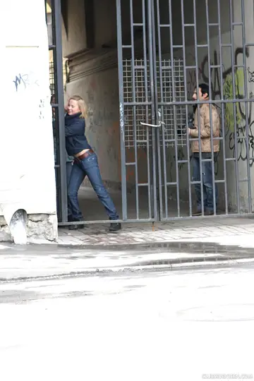Skinny European Blondes in Jeans Have Lesbian Threesome