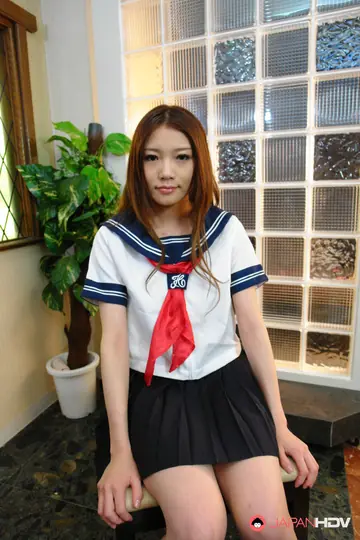 Aoi Yuuki – Japanese Brunette in Lingerie and Uniform Tied Up