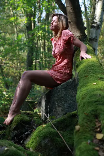 Charlotte Pelucci – Woman in a Skirt Gets Fucked and Takes Cum on Her Tits in the Forest