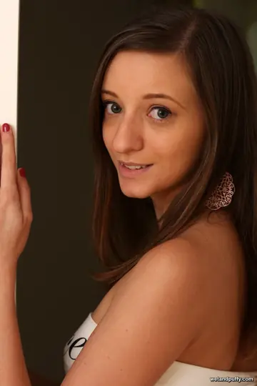 Slim Brunette in Heels Strips and Fucks a Dildo