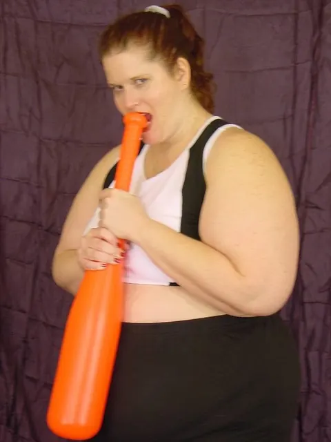 Busty BBW Masturbates with a Baseball Bat Dildo – photo 11 of 20