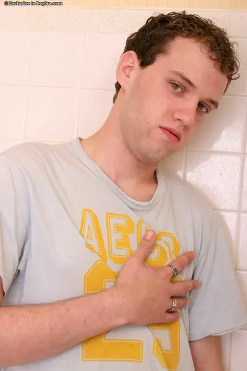 Hairy Guy Soaps His Big Cock in the Shower