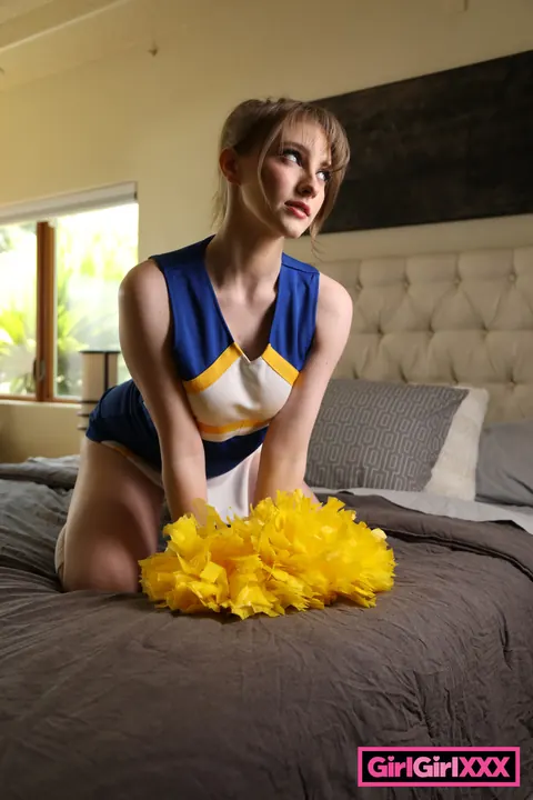 Maria Kazi: Busty Blondes in Uniform Pleasure Each Other Outdoors – photo 6 of 20