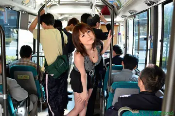 Erena Mizuhara – Slim Japanese Brunette in Heels Gives a Handjob and Gets Fucked on Bus