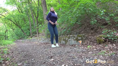 Nikky Dream: Tall Blonde in Jeans Pulls Them Down and Spreads – photo 2 of 15