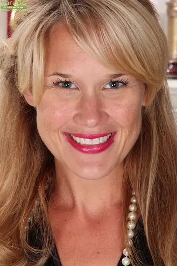 Katherine Jackson – Blonde MILF with Small Natural Tits Lifts Her Skirt to Finger Her Hairy Pussy