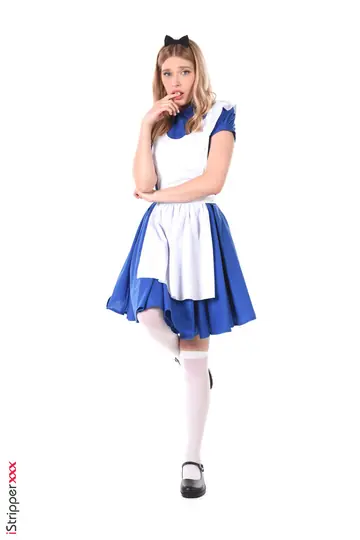 Freya Mayer – Thick Blonde Strips Out of Her Uniform for Dildo Play