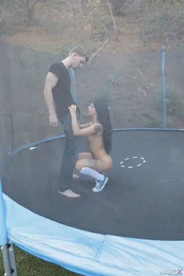 Petite Brazilian PAWG Rides Anal Outdoors