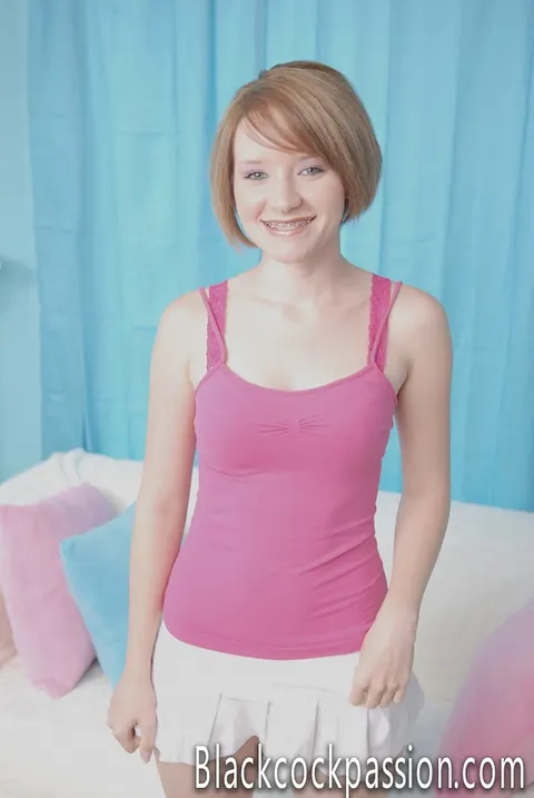 Faith Daniels: Redhead with Small Tits Takes BBC Creampie – photo 1 of 21