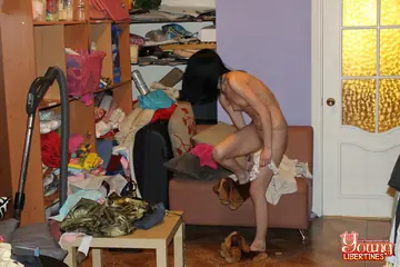 Skinny PAWG in Panties Gives a Sloppy Blowjob and Rides Cowgirl