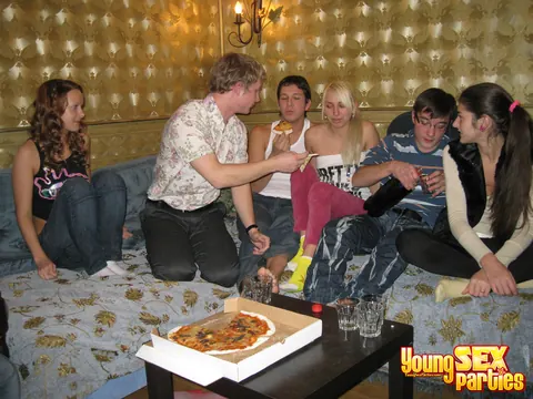 Slim European Redhead Undresses for a Blowjob and Group Sex – photo 1 of 20