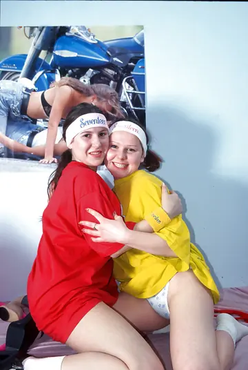 Busty Lesbians Use a Dildo and Lick Pussy in Socks
