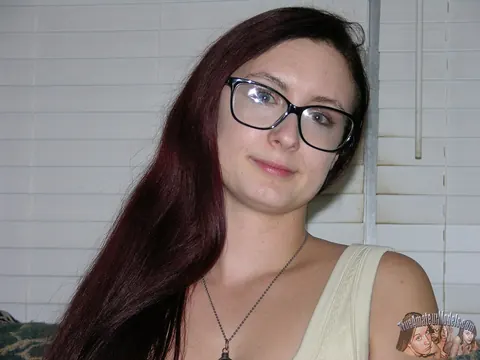 Violet Spice: Brunette with Glasses Strips and Poses with Guitar – photo 2 of 16