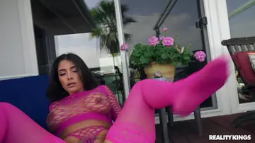 Curvy Latina Sucks Cock and Gets Fucked Doggy Style
