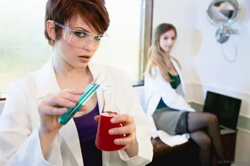 Stella Cox – Two Busty British Lesbians Lick Pussy and Finger in the Office
