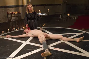 Tall Blonde MILF Dominates with Handjob and Spreads Her Legs