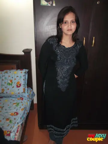 Indian Woman Strips Out of Her Jeans and Lace Bra