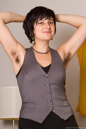 Busty Hairy Woman Bares Her Body Nude