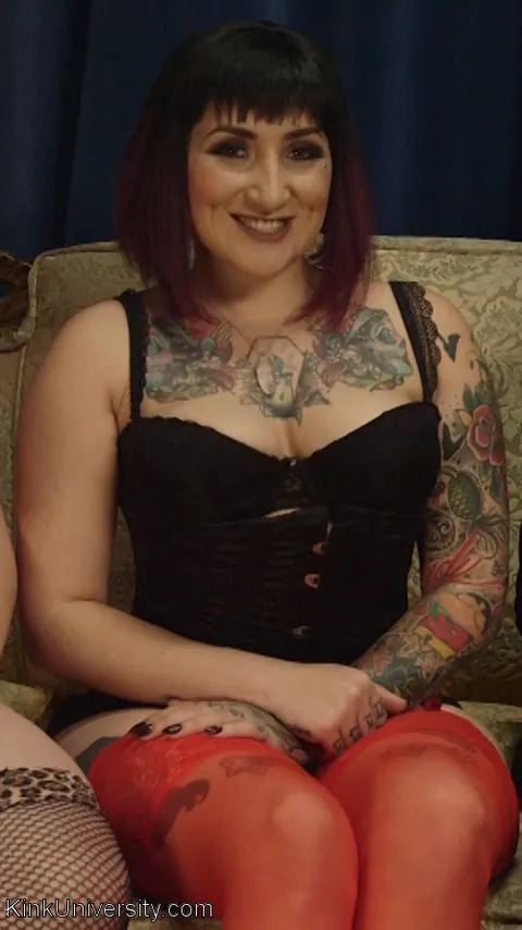 April Flores & Camille Black: Redhead Latina MILF Restrained for Group Sex – photo 15 of 16