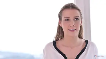 Alexis Crystal – Brunette Stays Clothed for a Blowjob and Sex Ending Covered in Cum
