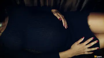 Ariana Aimes – Pregnant Ebony Brunette with Big Tits Sucks and Rides White Cock