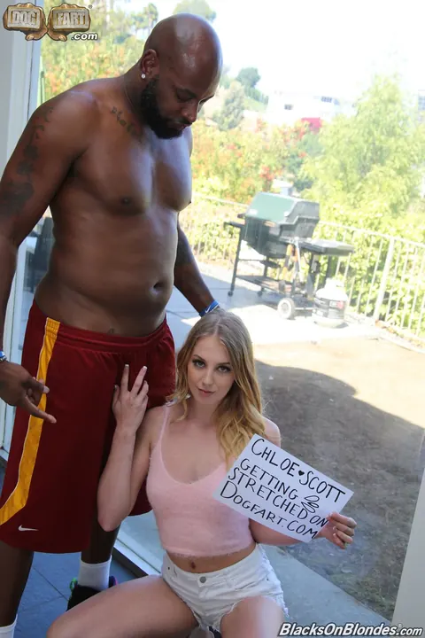 Chloe Scott: Tattooed Blonde Sucks BBC and Swallows His Load – photo 1 of 15