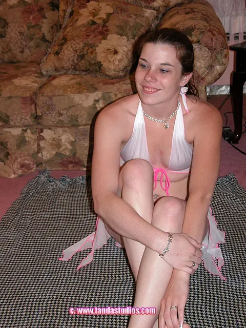 Brunette Masturbates with a Cucumber and a Banana – photo 1 of 21