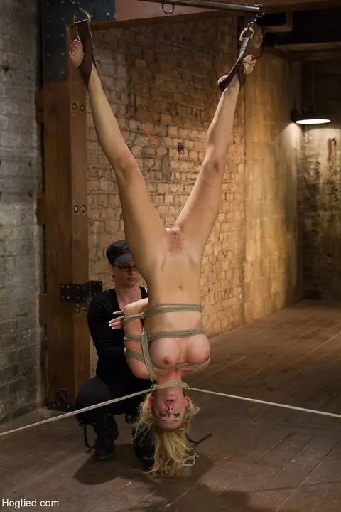 Cherie Deville & Claire Adams: PAWG MILF in Rope Bondage Uses a Dildo – photo 10 of 20