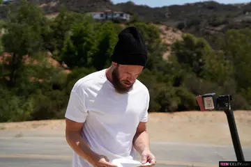 Amber Moore – Tall Blonde PAWG in Jeans Sucks Cock and Gets Fucked