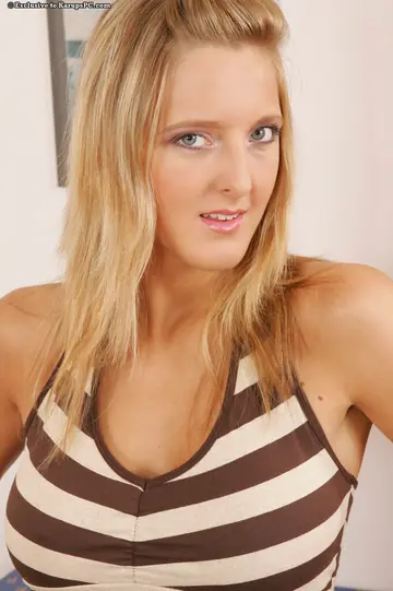 Tall Blonde in High Heels Spreads Her Pussy