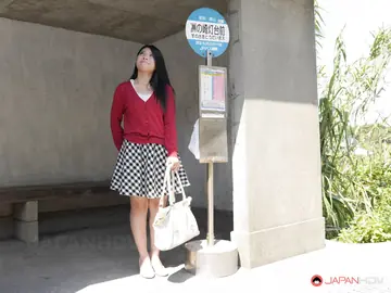 Hairy Japanese Woman Takes Creampies on a Public Bus