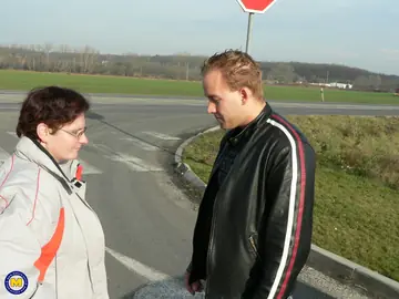 Mature European BBW Shows Her Big Tits and Pussy in the Car