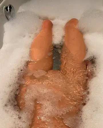 Blonde Poses Nude in the Bathroom