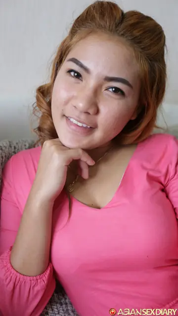 Petite Asian Redhead Pulls Panties Aside to Spread Her Hairy Pussy