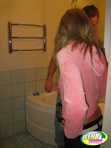 Lukava – Russian Blonde with Natural Tits Gets Fucked Doggy Style in the Bathroom