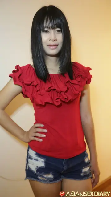 Hairy Asian Babe Undresses for POV Fucking