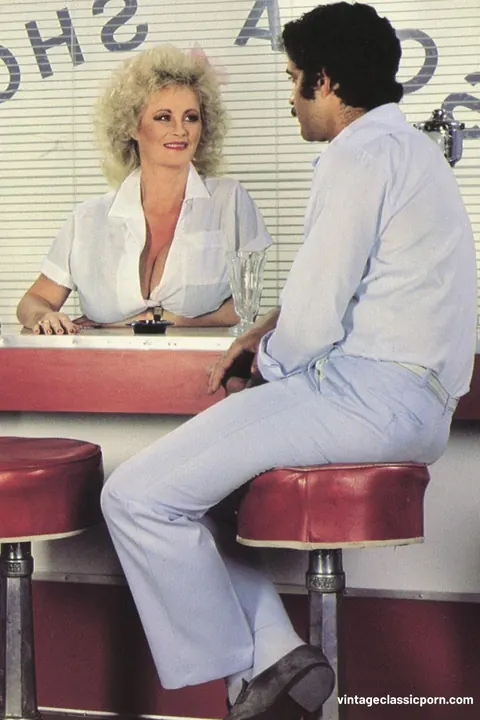 Blonde MILF in Stockings Gives a Handjob Before Hard Fuck – photo 1 of 13