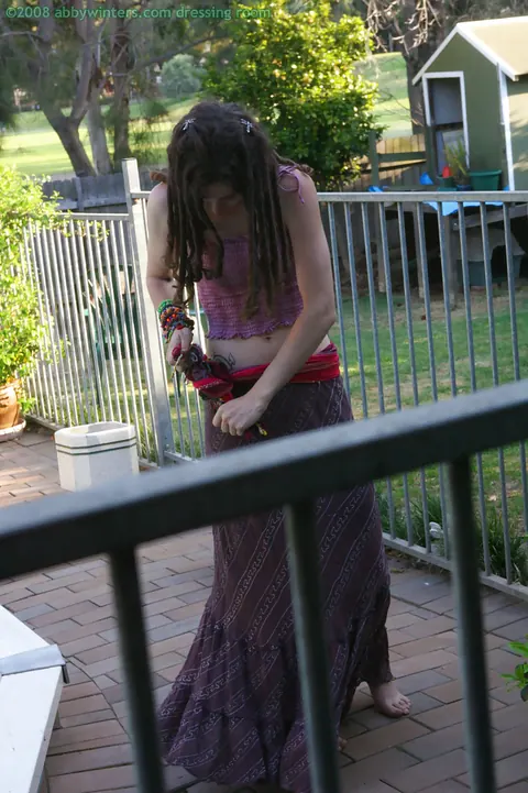 Brunette PAWG Masturbates in Lingerie Outdoors – photo 16 of 16