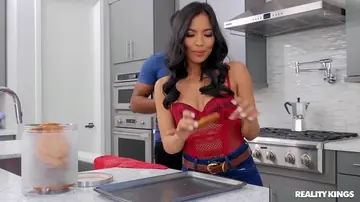Jada Kai – Petite Asian Brunette Rides a Black Cock Cowgirl Style